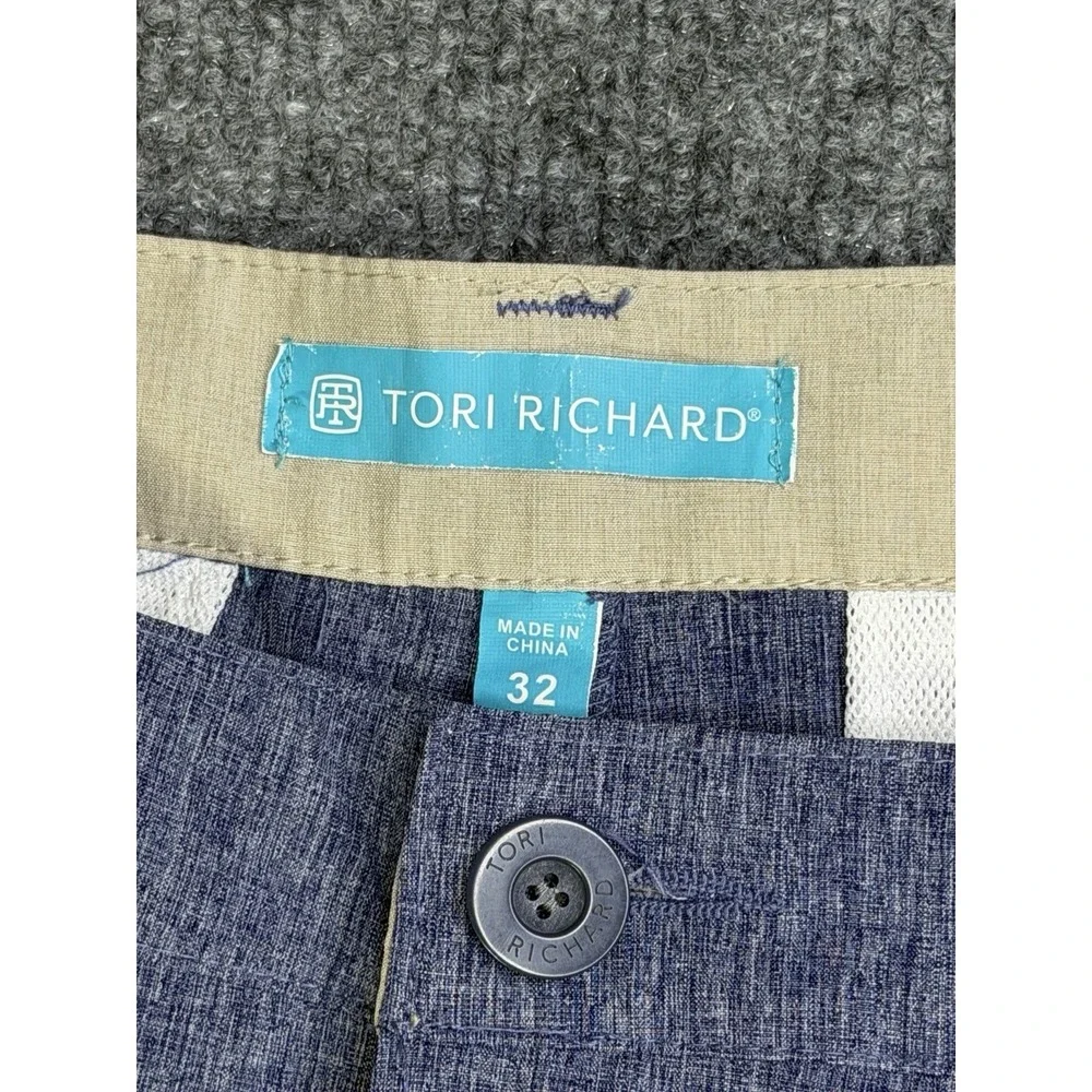 Tori Richard Men's Blue Shorts Size 32 Quick Dry, Moisture‎ Wicking